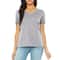 Galaxy by Harvic Women's Loose Fitting Short Sleeve V-Neck T-Shirt